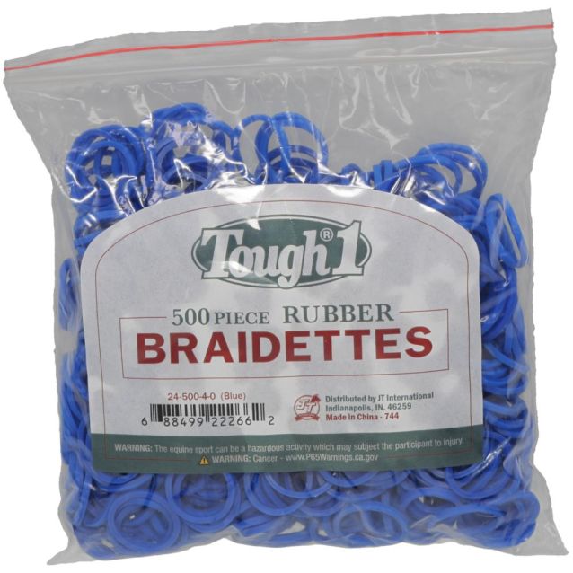 Braidettes Braiding Bands 500 Bands - BLUE