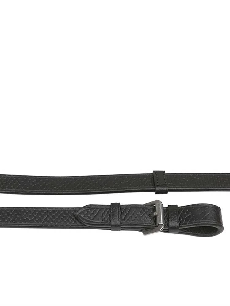 Viper Snakeskin-Embossed Monocrown Bridle