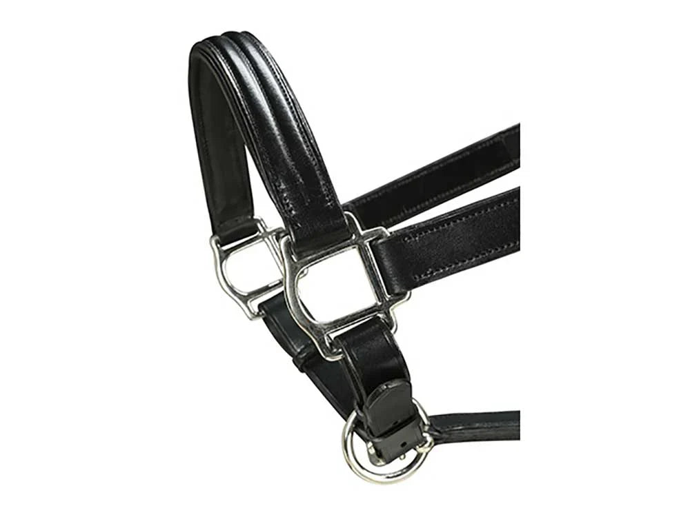 Triple-Stitched Leather Halter