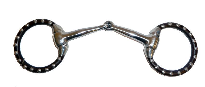 AJ Tack Silver Dot Sweet Iron Snaffle Miniature Horse Bit