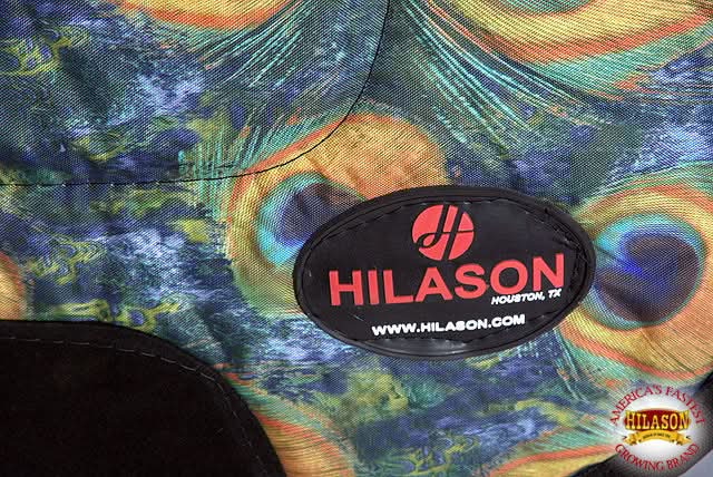 32X32 Peacock Hilason Equi Lok Elite Series Trail Horse Saddle Pad Made In Usa