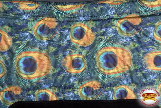 32X32 Peacock Hilason Equi Lok Elite Series Trail Horse Saddle Pad Made In Usa