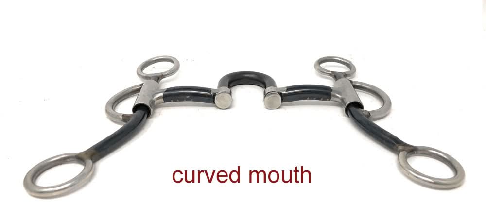 AJ Tack Double Rein Correction Short Shank Bit