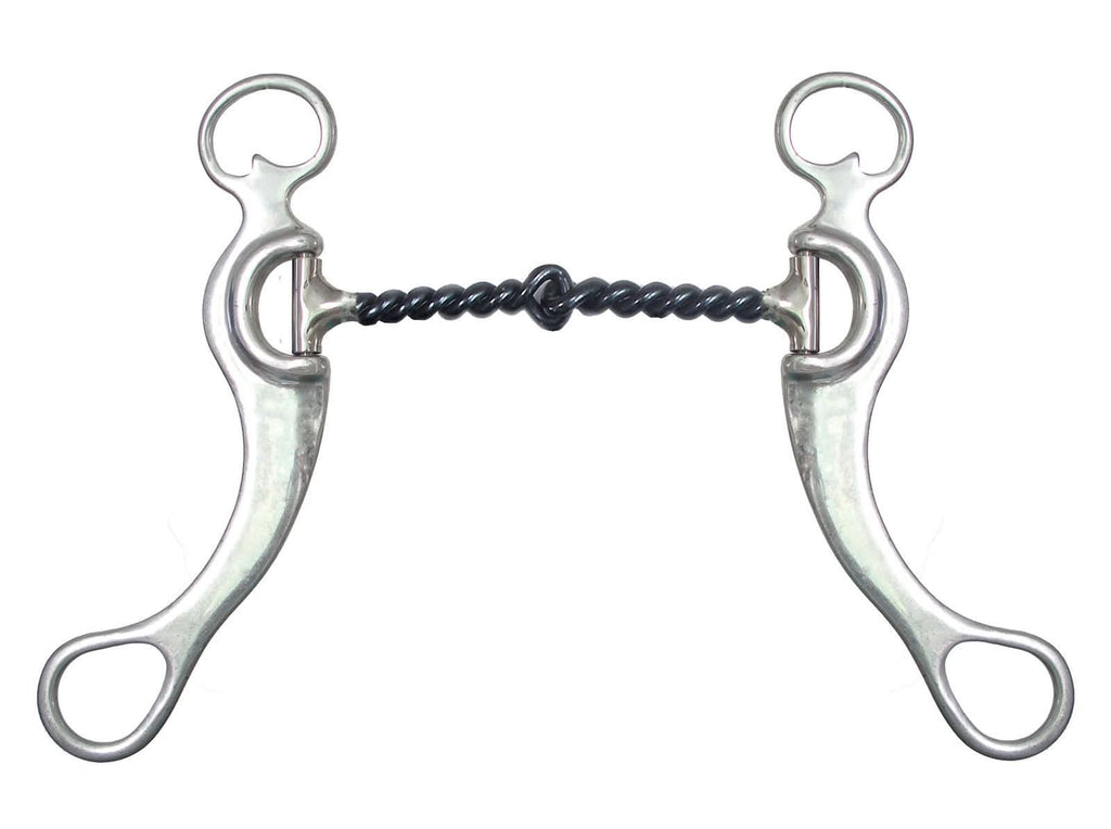 AJ Tack Sweet Iron Twisted Wire Grazing Bit, 5"