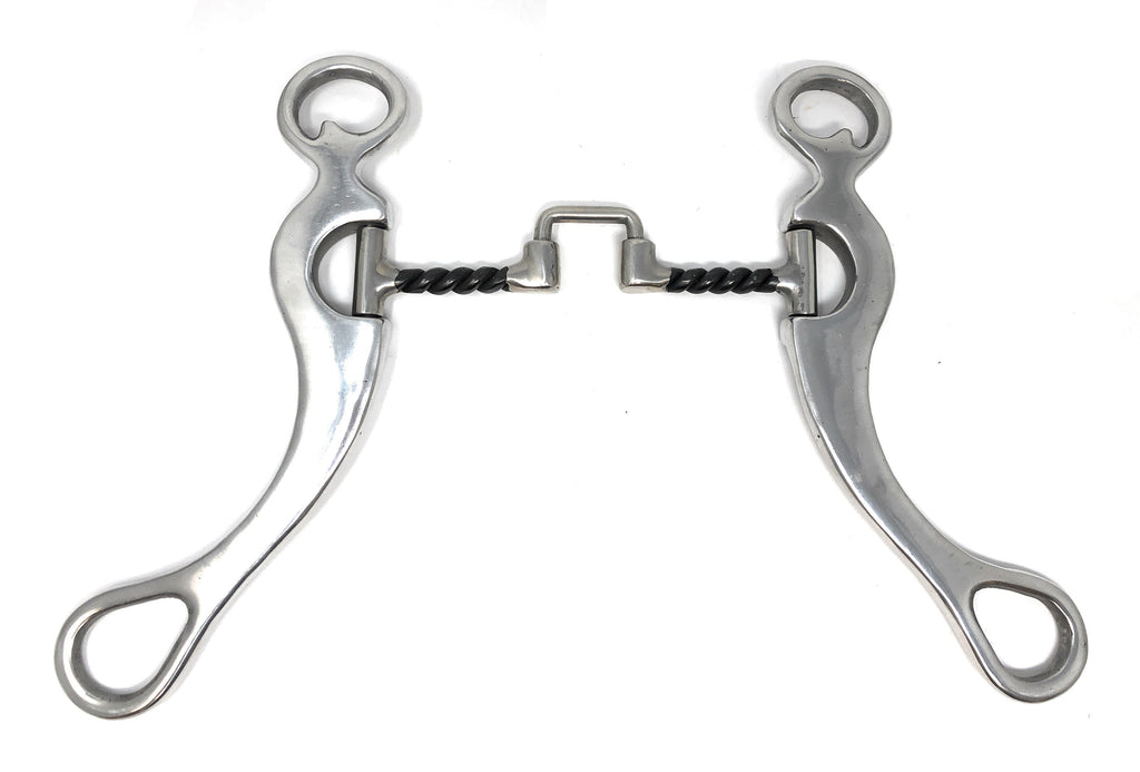 AJ Tack Aluminum Cheek Sweet Iron Square Twist Correction Bit