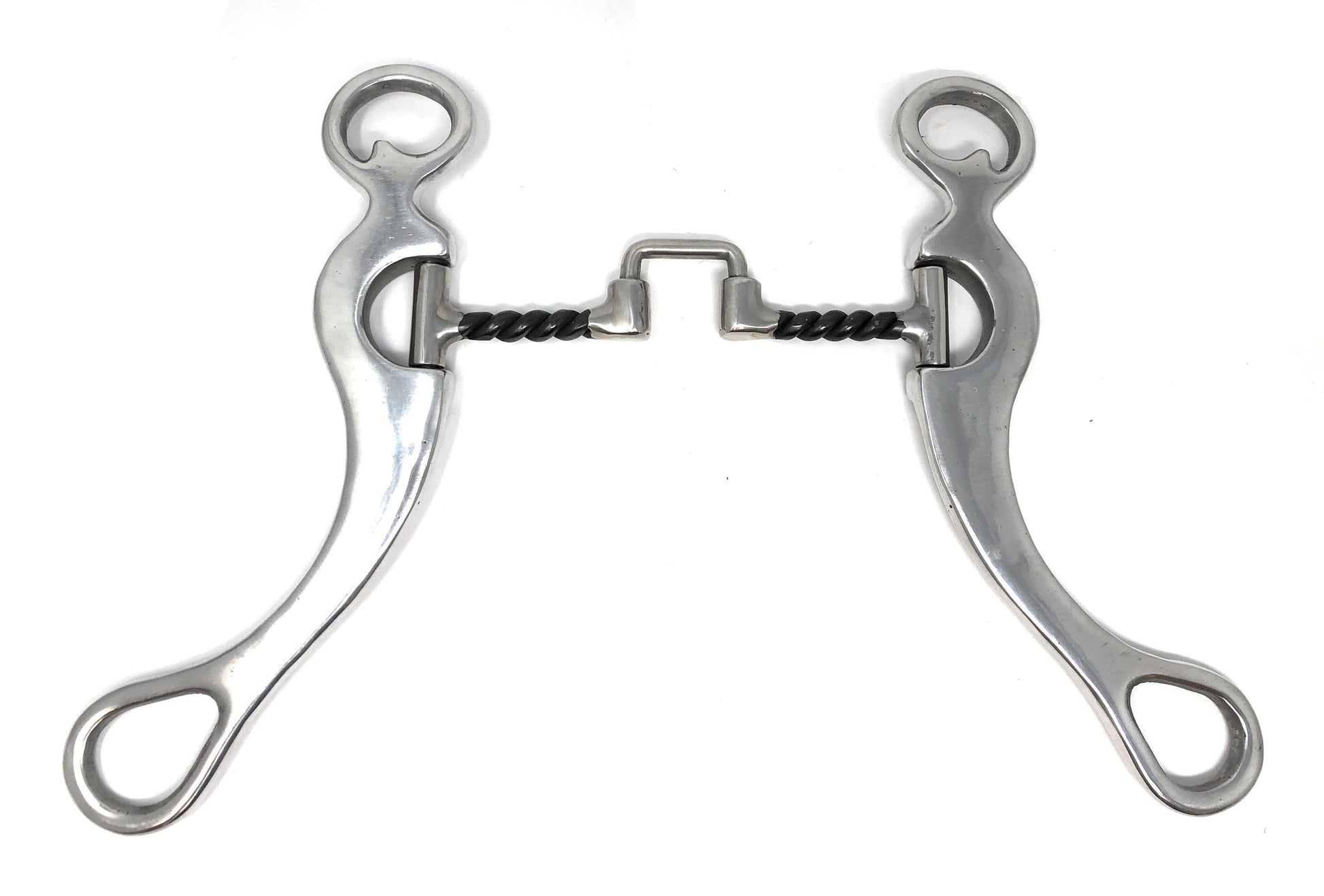 AJ Tack Aluminum Cheek Sweet Iron Square Twist Correction Bit