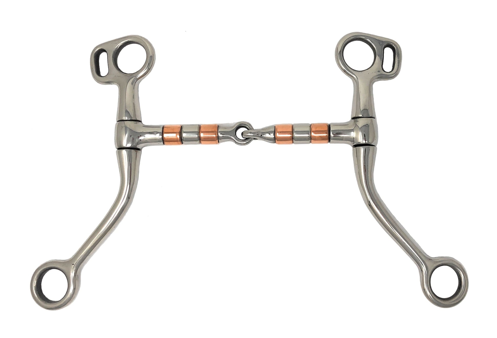 AJ Tack Tom Thumb Snaffle with Roller Bit
