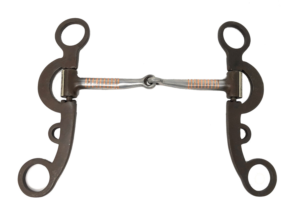AJ Tack Argentine Engraved Smooth Snaffle Bit
