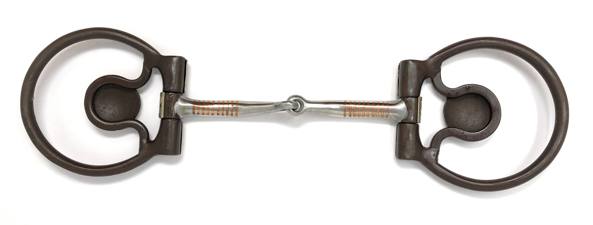 AJ Tack Offset Dee Ring Snaffle Bit with Star Concho