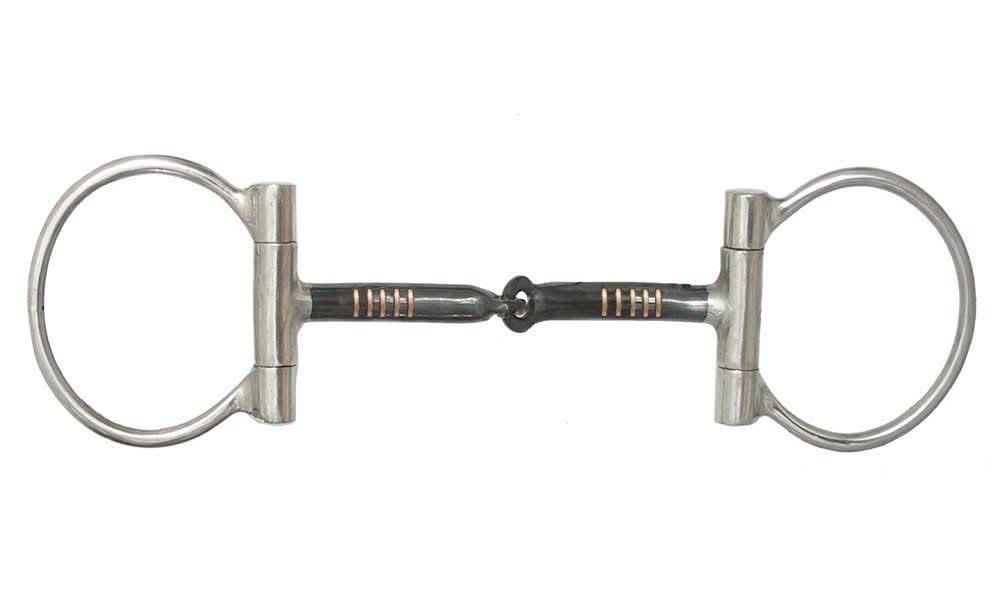 AJ Tack Dee Ring Smooth Snaffle Bit