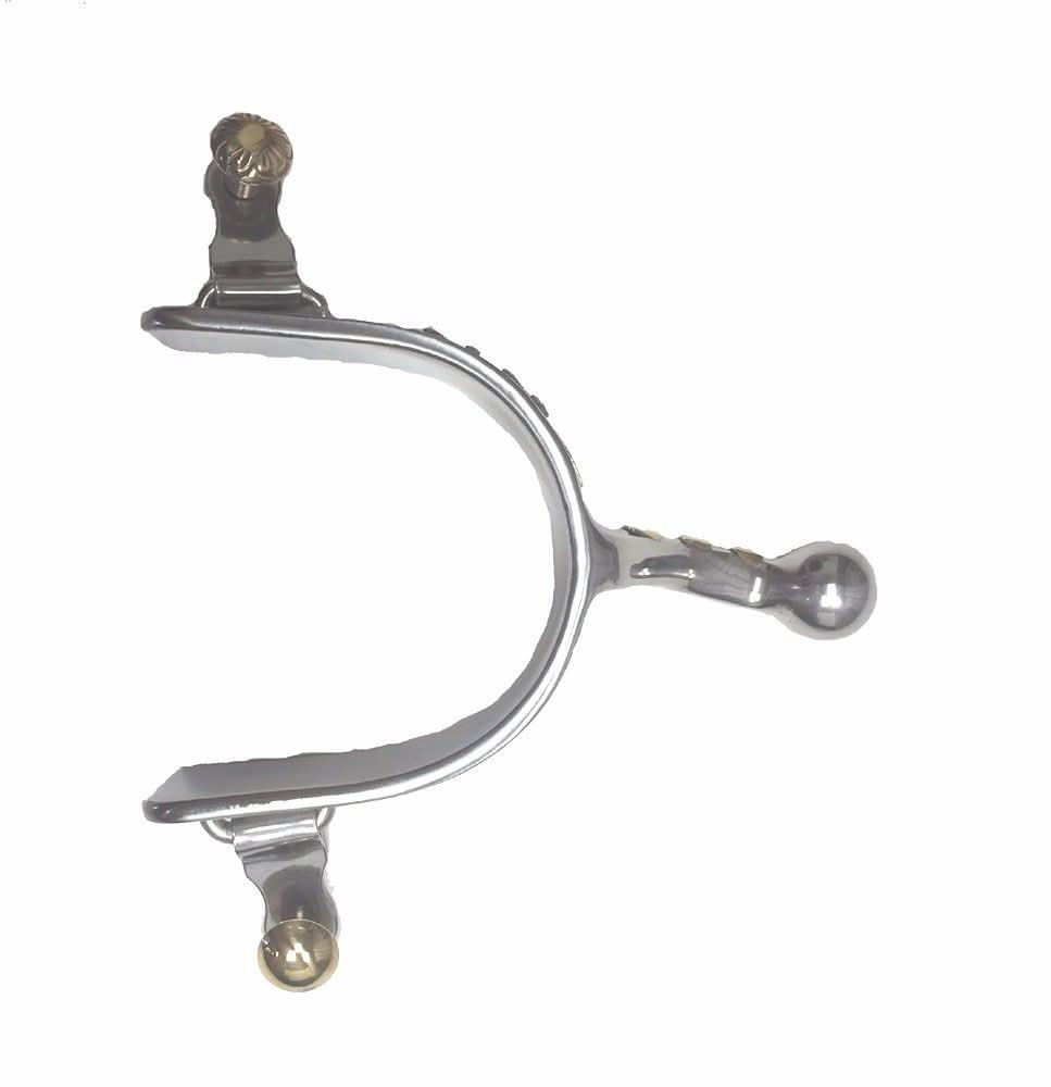 AJ Tack Ladies Stainless Steel Pleasure Horse Spur with Ball End