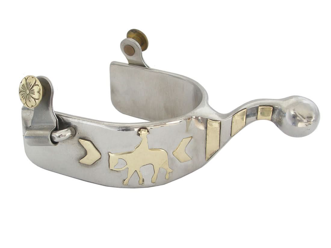 AJ Tack Ladies Stainless Steel Pleasure Horse Spur with Ball End