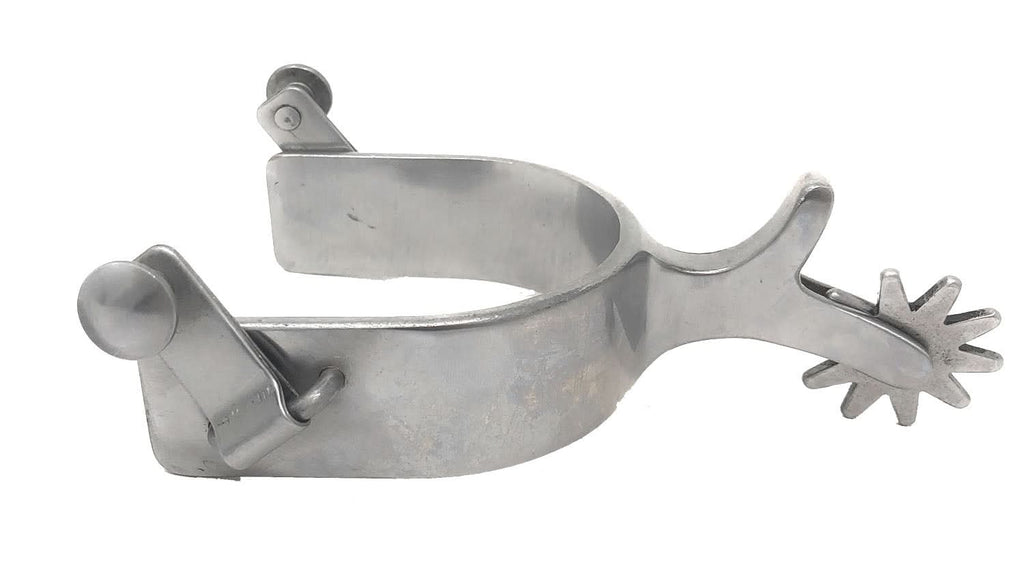 AJ Tack Men's Stainless Steel Stars and Double Shooter Spurs