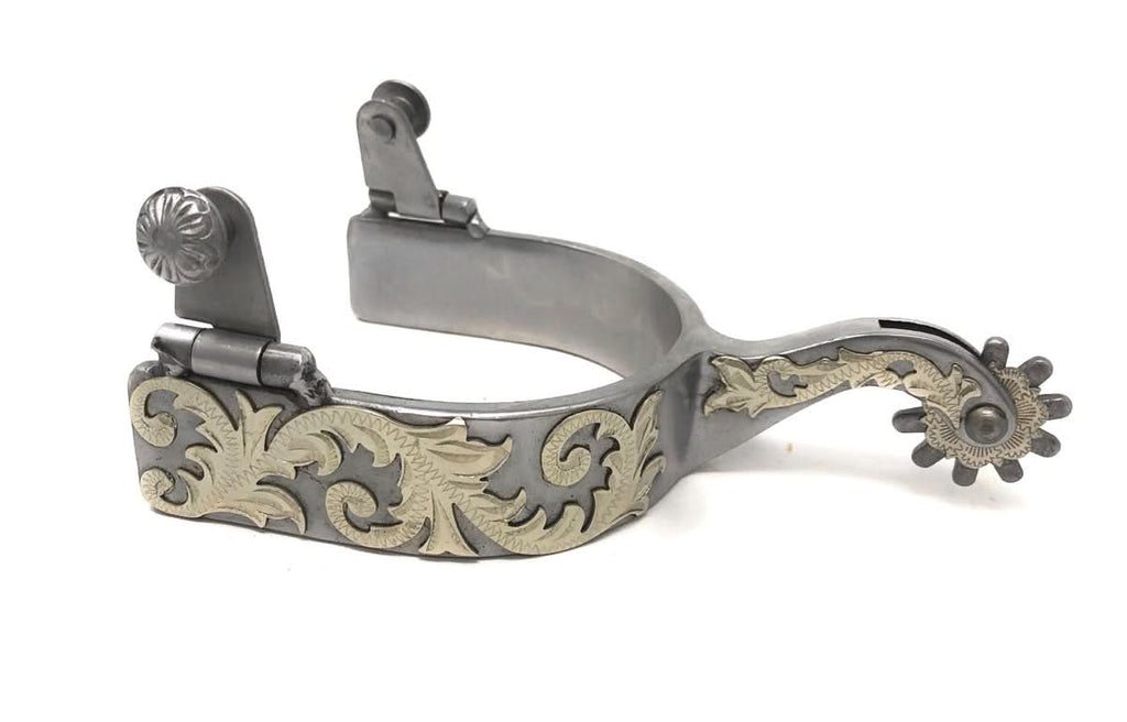 AJ Tack Men's Sweet Iron Western Engraved Spurs