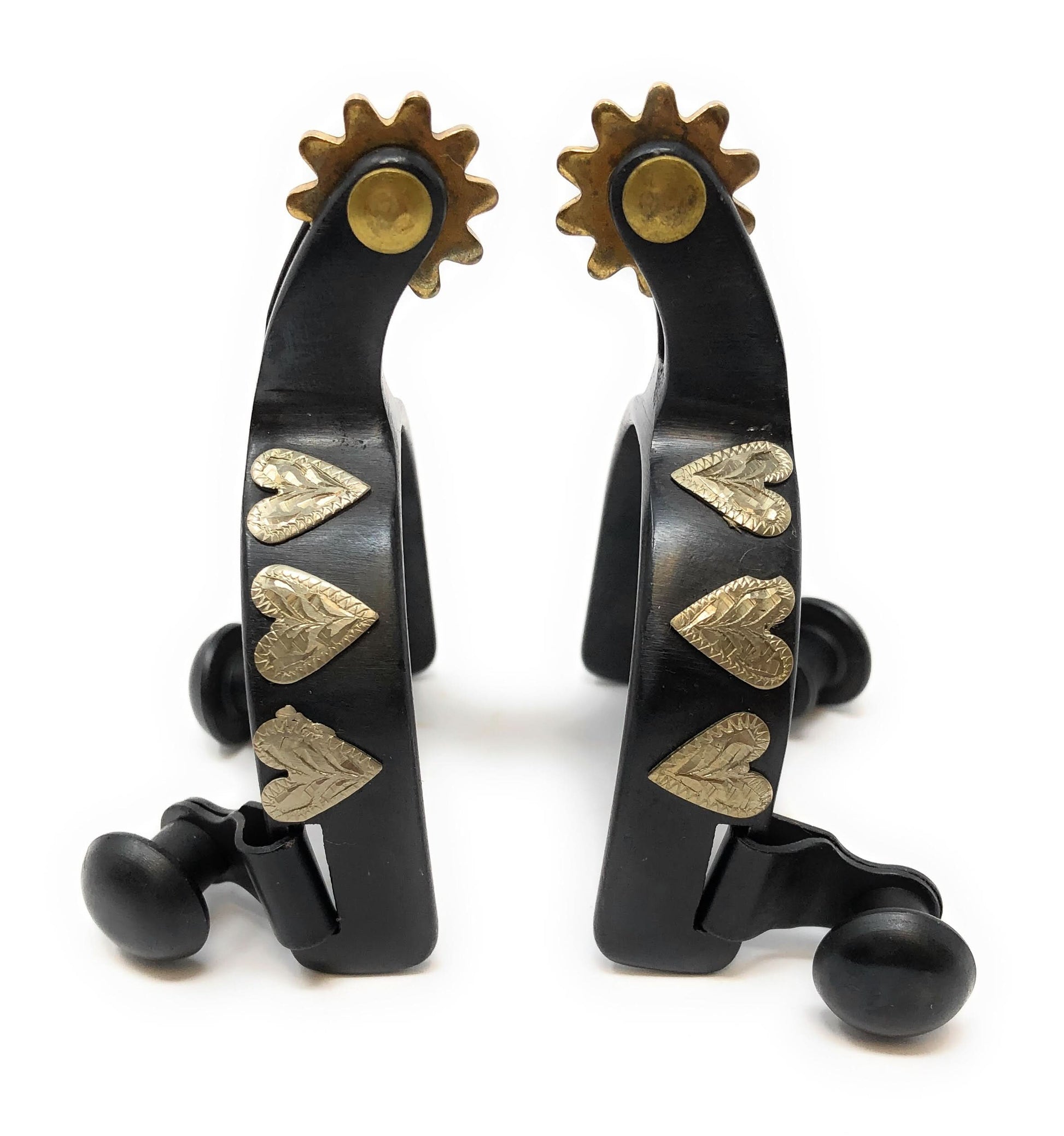 AJ Tack Baby Three Hearts Spurs & Spur Straps