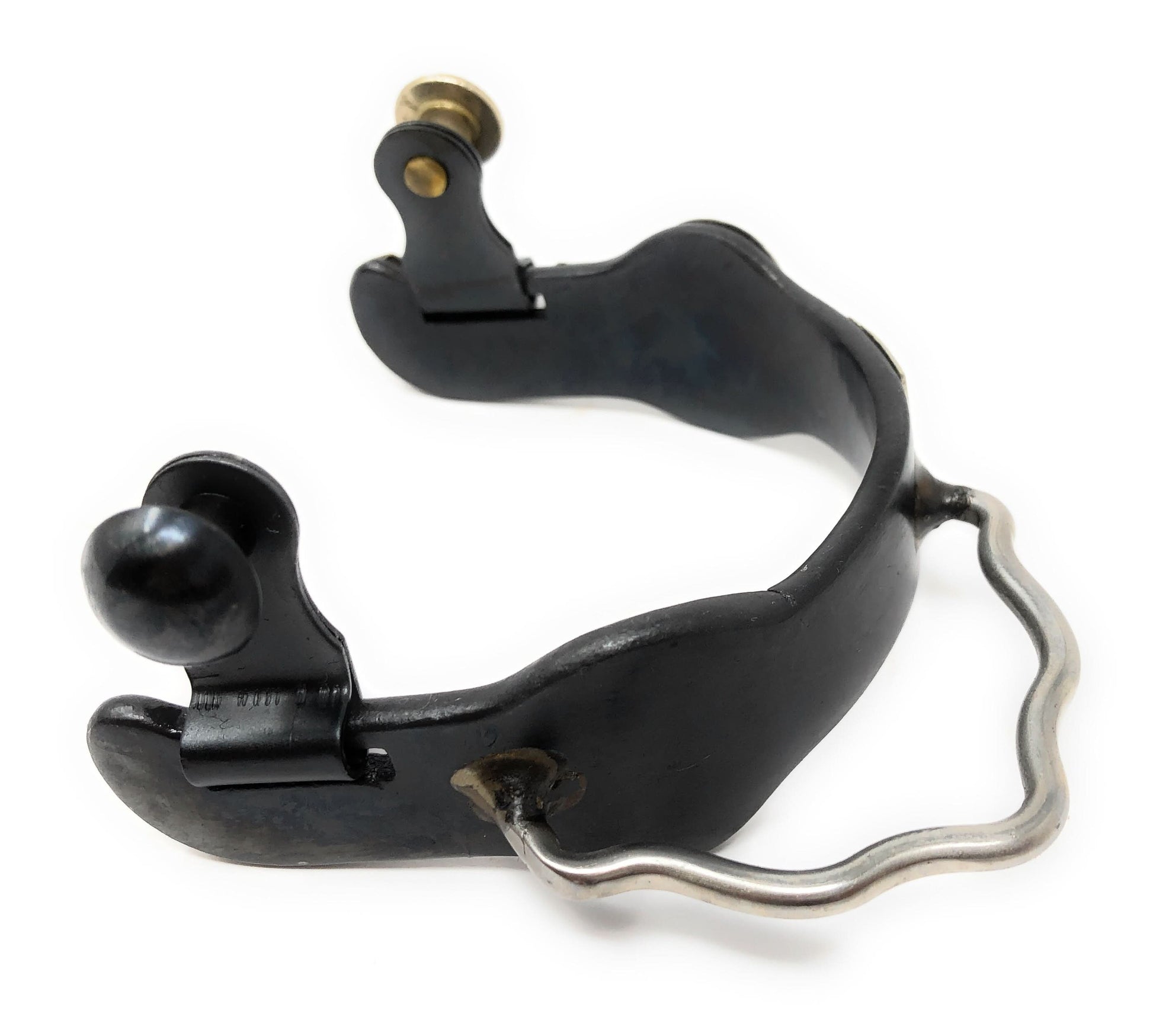 AJ Tack Men's Antique Brown Pirate Skull Bumper Spurs