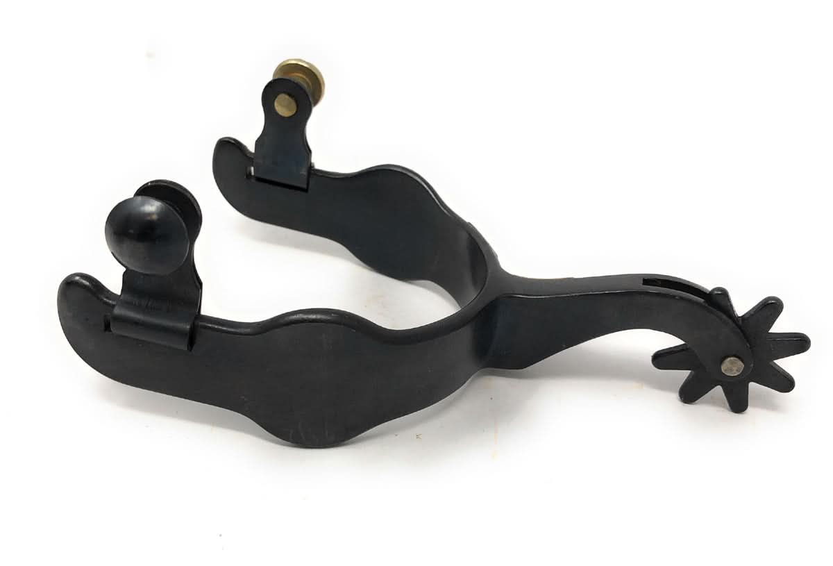 AJ Tack Men's Antique Brown Pirate Skull Spurs