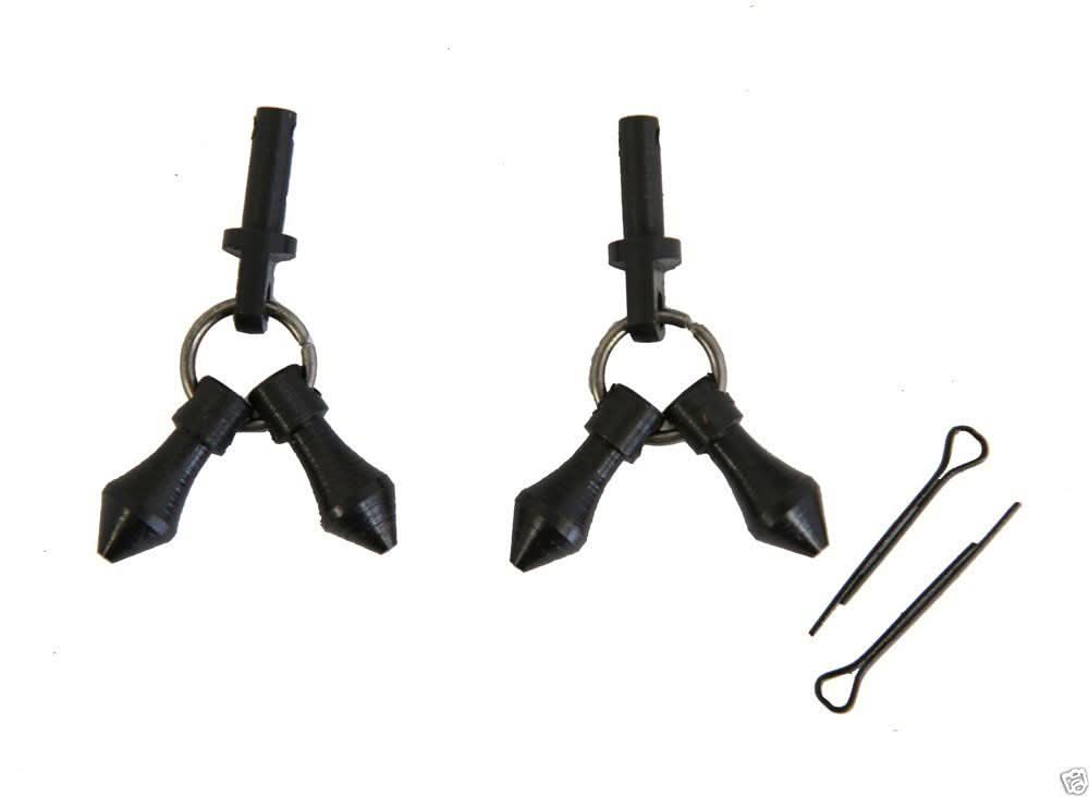 AJ Tack Black Jingle Bobs with Cotter Pins
