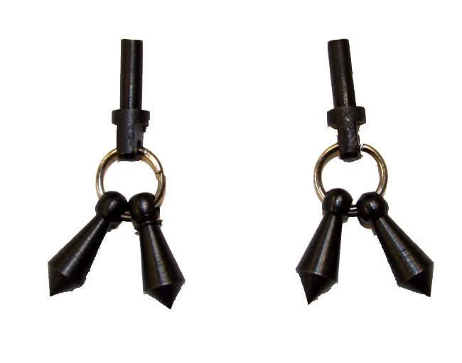 AJ Tack Black Jingle Bobs for Western Spurs