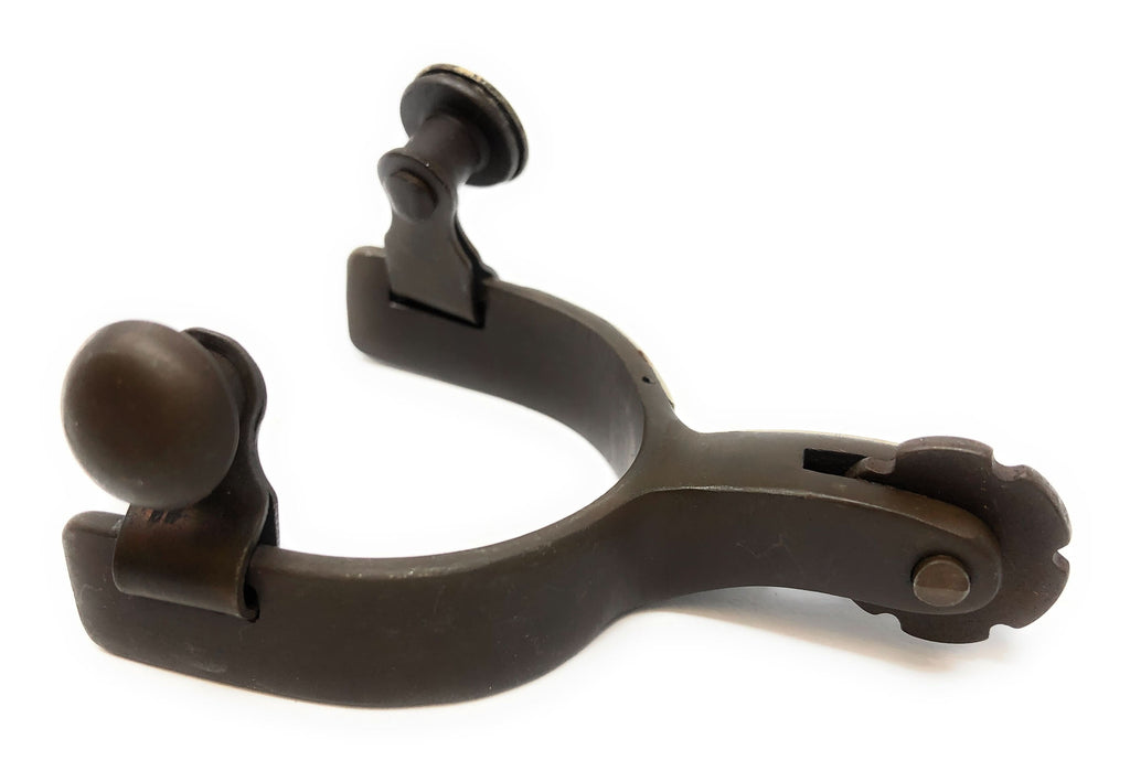 AJ Tack Baby Antique Brown Star Spurs