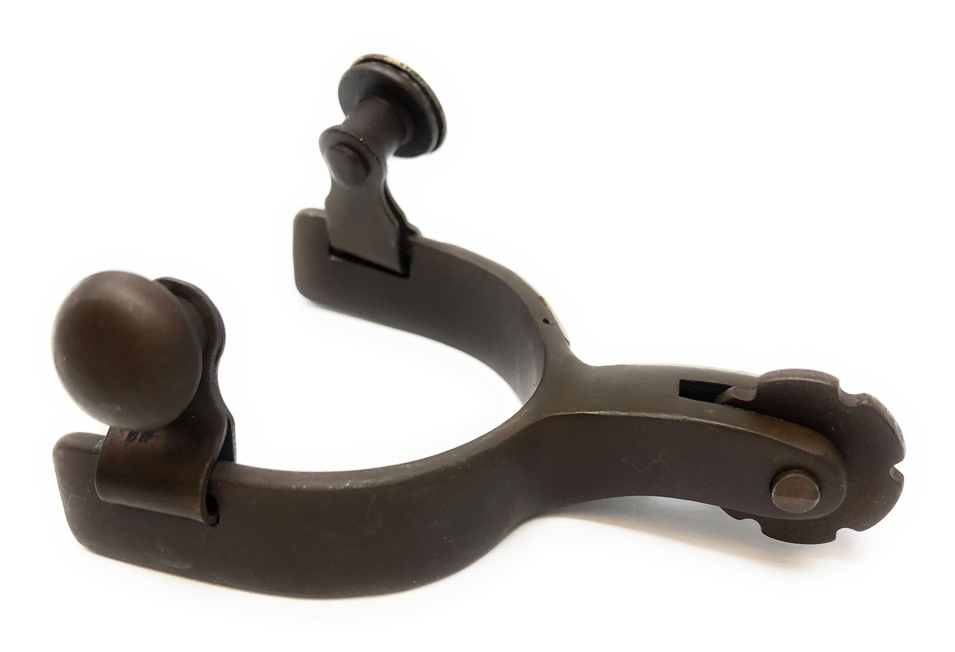 AJ Tack Baby Antique Brown Star Spurs