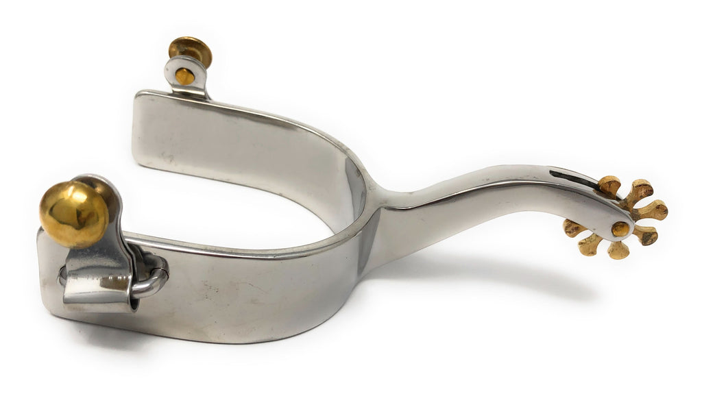 AJ Tack Men's Stainless Steel Offset Pleasure Horse Spurs