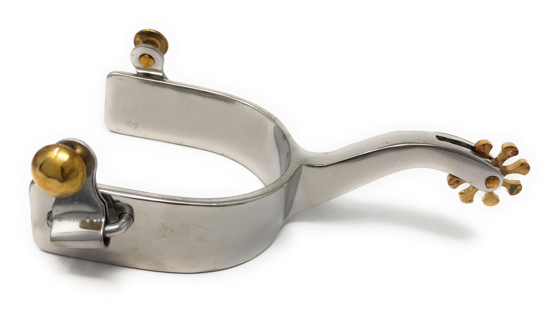 AJ Tack Men's Stainless Steel Offset Pleasure Horse Spurs