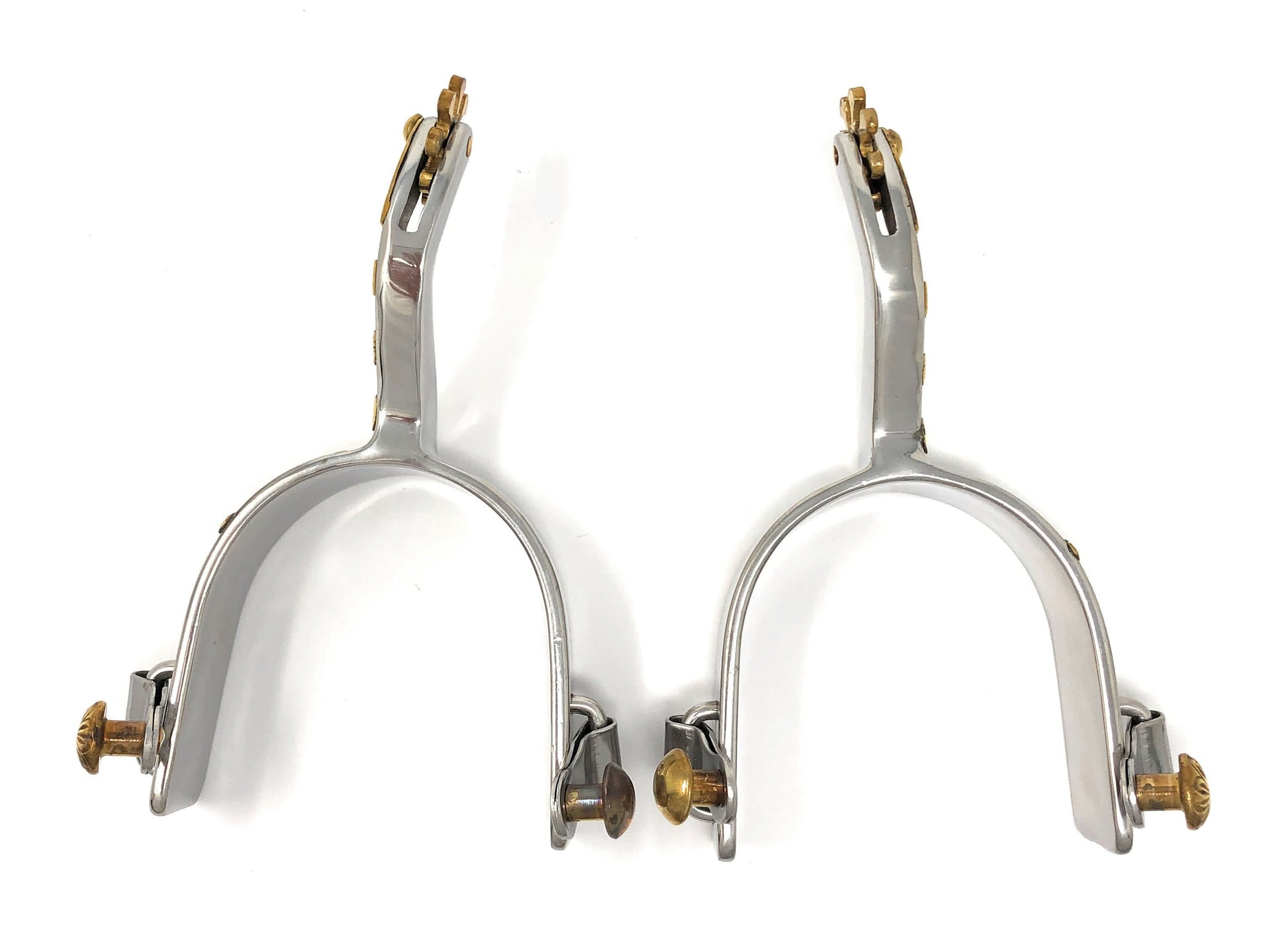 AJ Tack Men's Stainless Steel Offset Pleasure Horse Spurs
