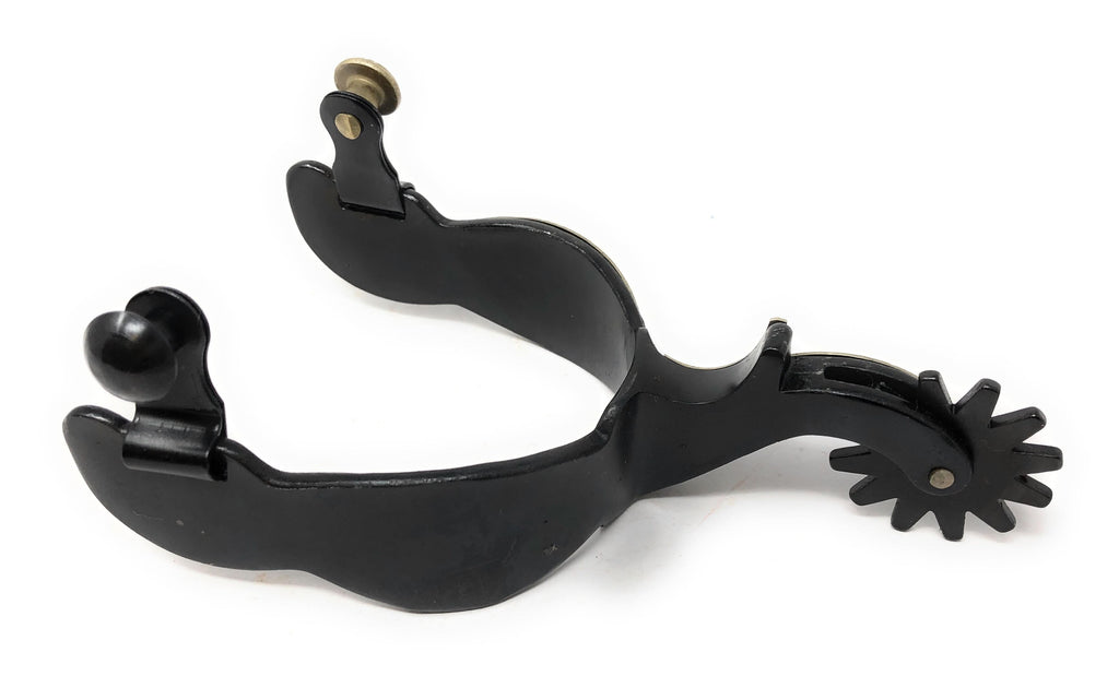 AJ Tack Men's Antique Brown Star and Floral Spurs