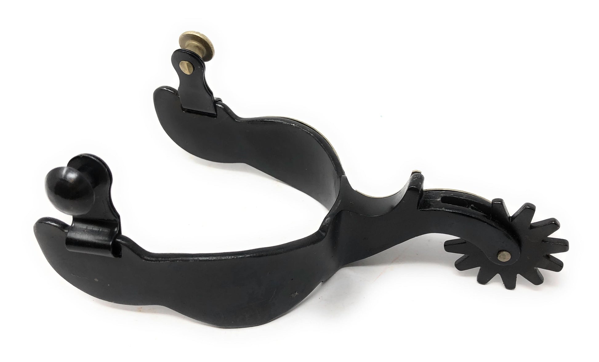 AJ Tack Men's Antique Brown Star and Floral Spurs