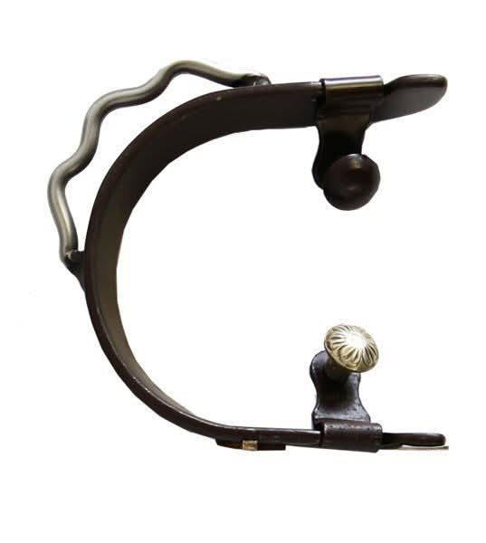 AJ Tack Ladies Antique Brown Praying Cowboy Bumper Spurs