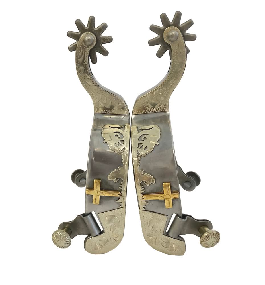 AJ Tack Men's Sweet Iron Praying Cowboy Spurs