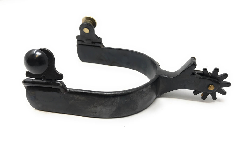 AJ Tack Men's Antique Brown Stars and Flowers Spurs