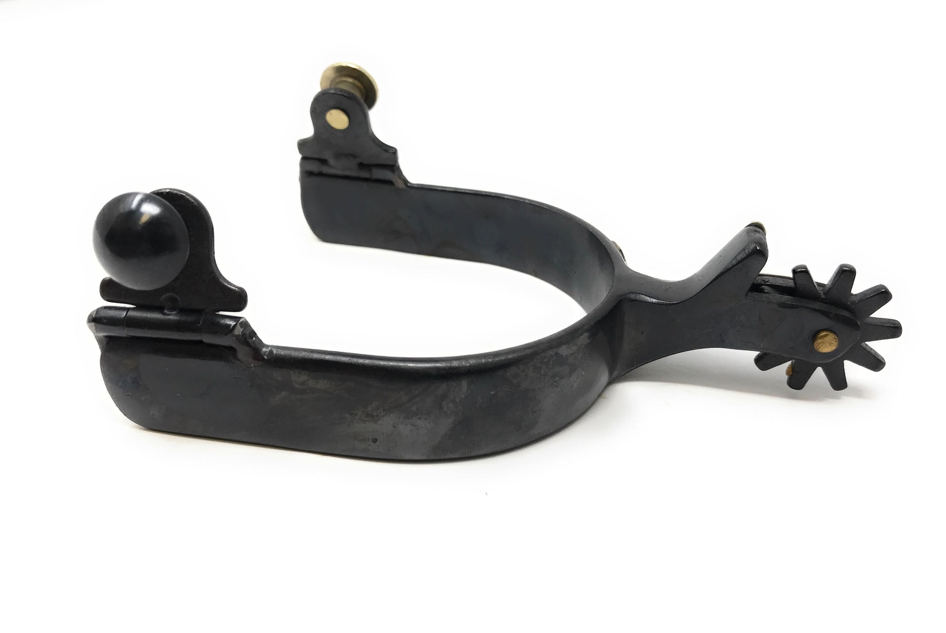 AJ Tack Men's Antique Brown Stars and Flowers Spurs