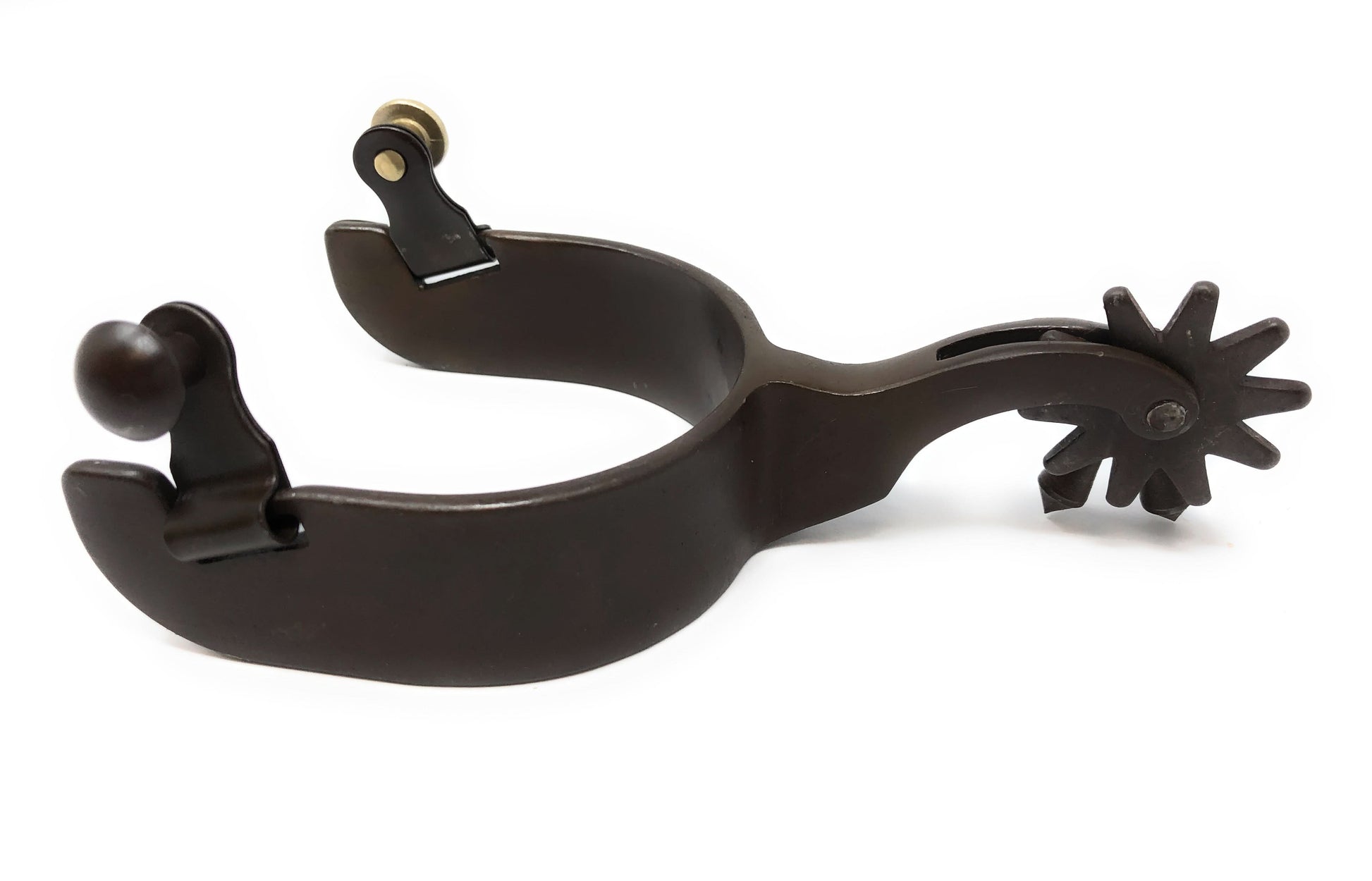 AJ Tack Men's Antique Brown Team Roping Spurs