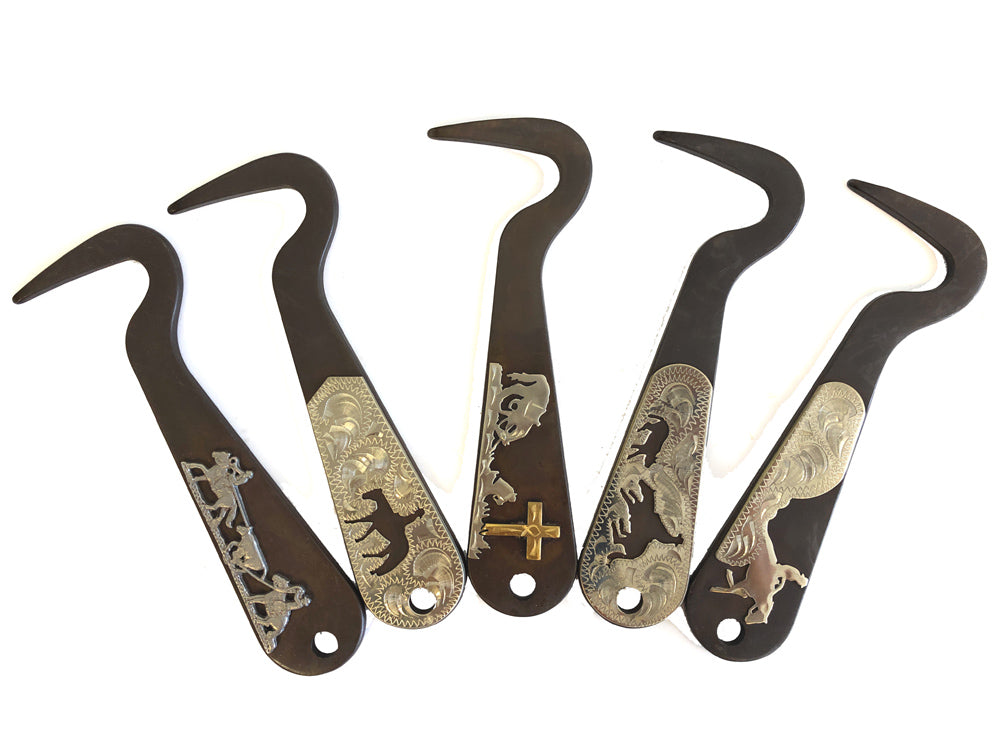 AJ Tack Antique Brown Steel Hoof Pick