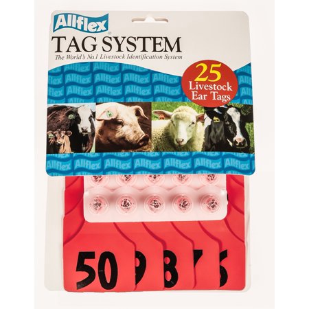 ALLFLEX: LARGE - FEM/SM - RED - 1-25