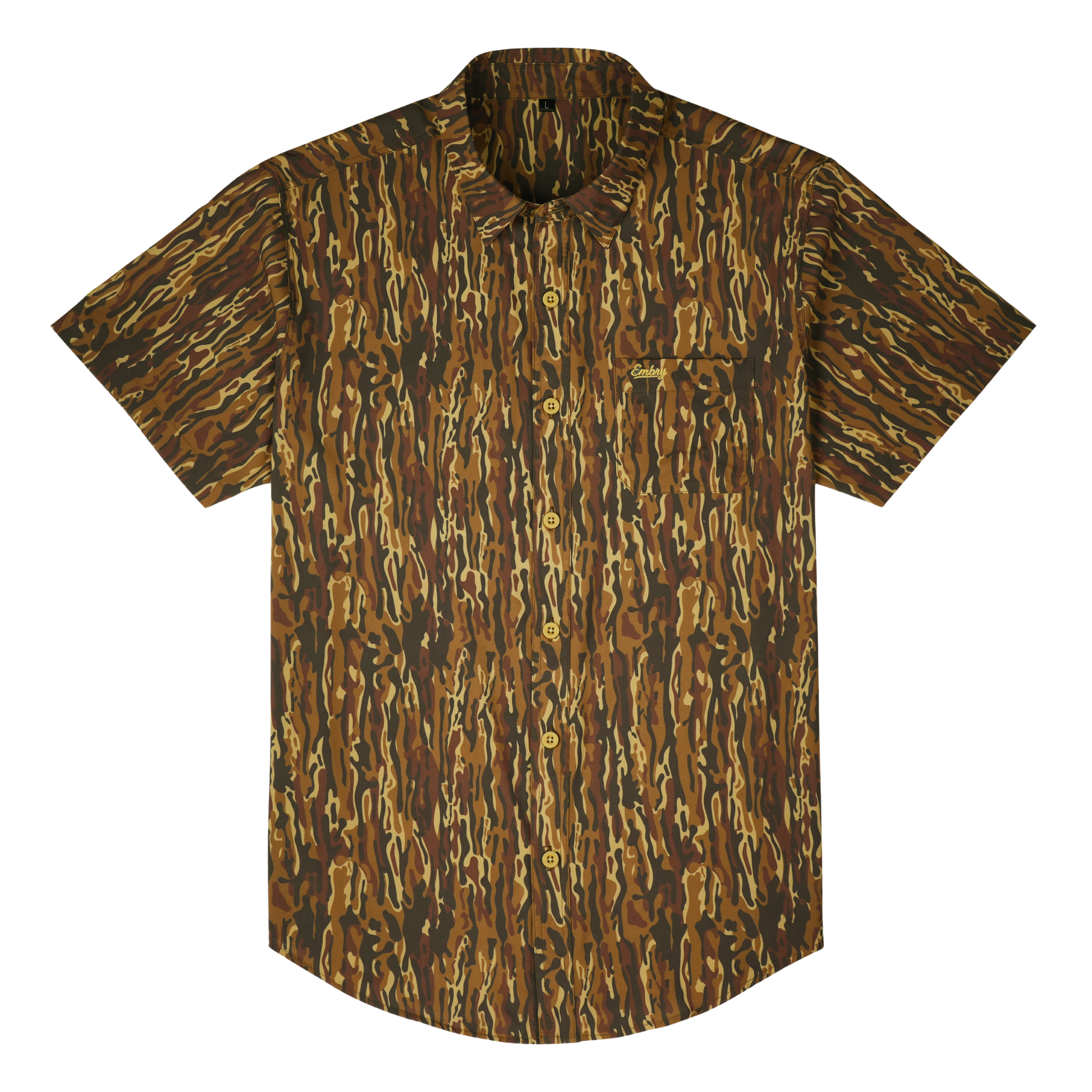Performance Button Up - Brown Ranch