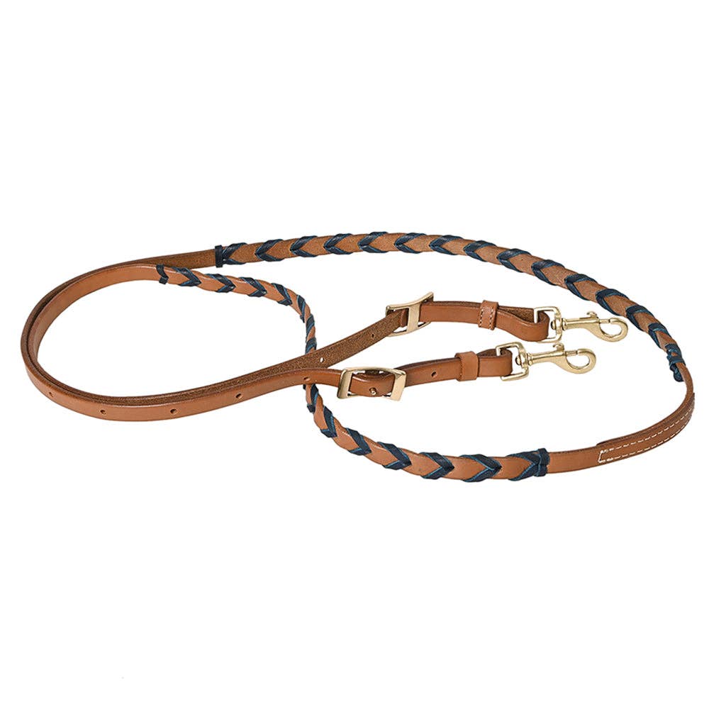 8 Feet Western Horse Leather Laced Barrel Roper Reins