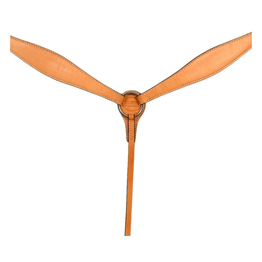HILASON Western Horse Headstall Breast Collar Set Tack Genuine American Leather Plain Tan