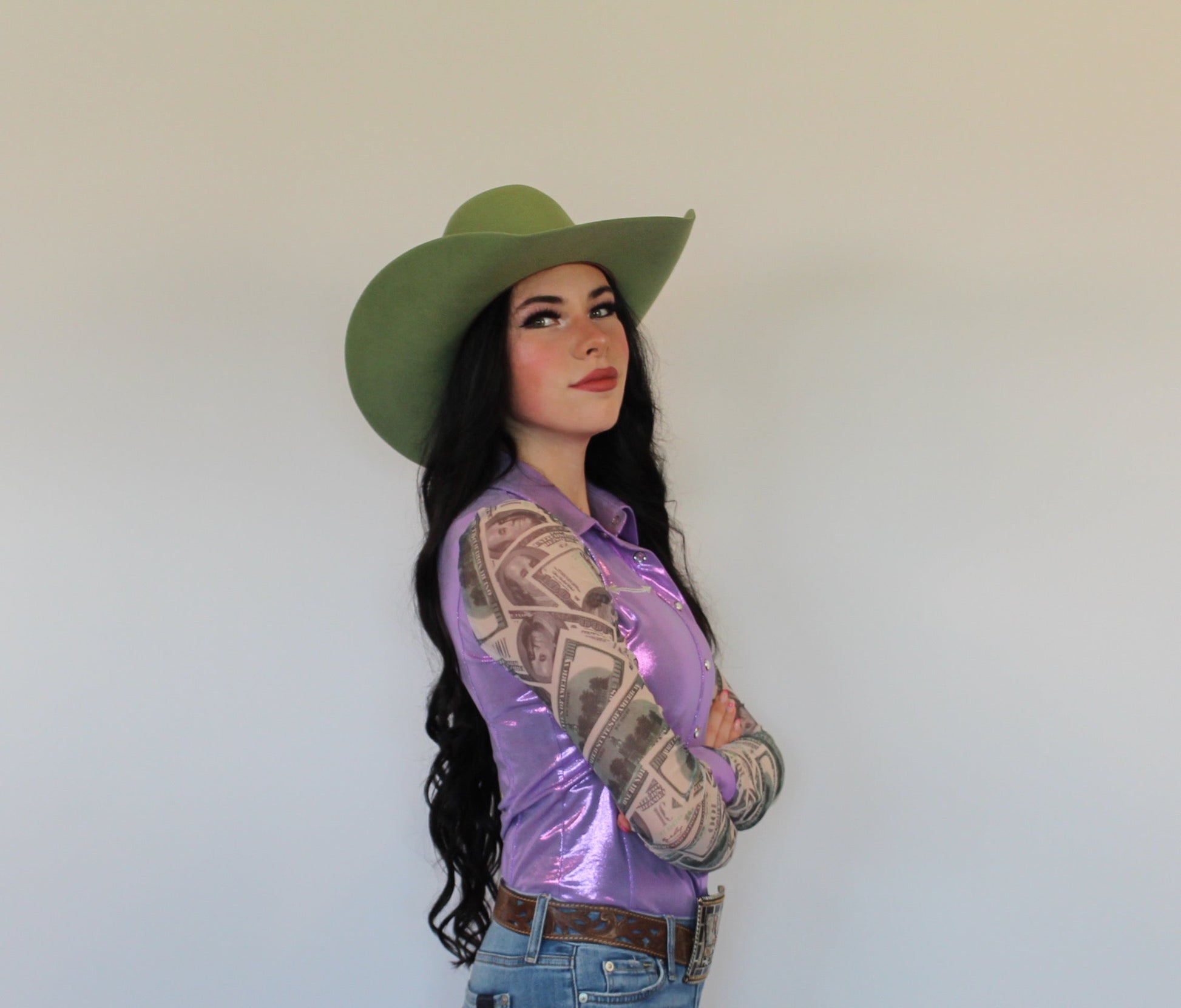 All In Pearl Snap Rodeo Shirt