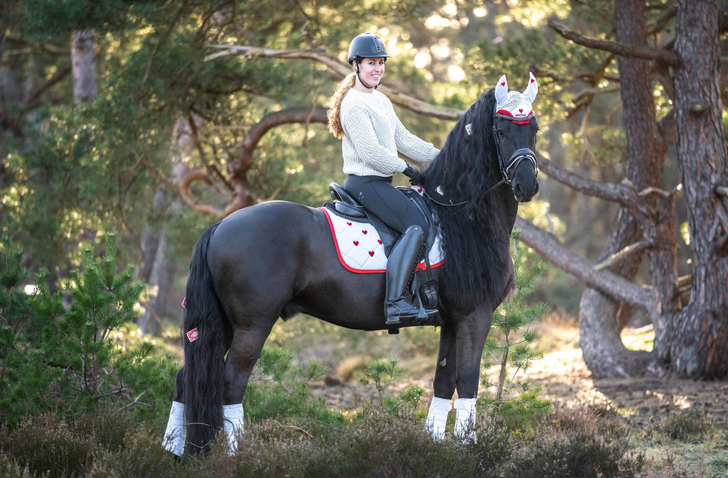 Queen of Hearts Velvet Saddle Pad Set (Limited Edition)