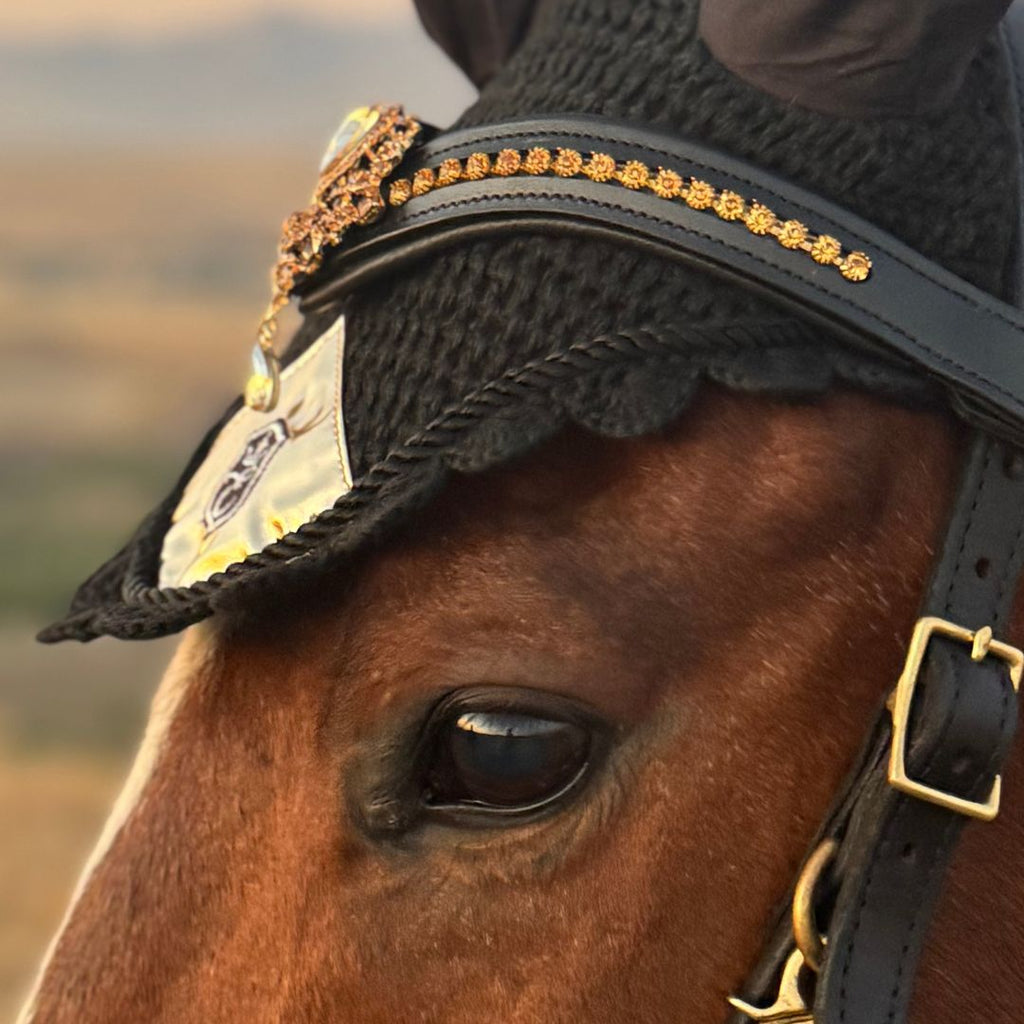 Champagne Ultra Bling Horse Browband
