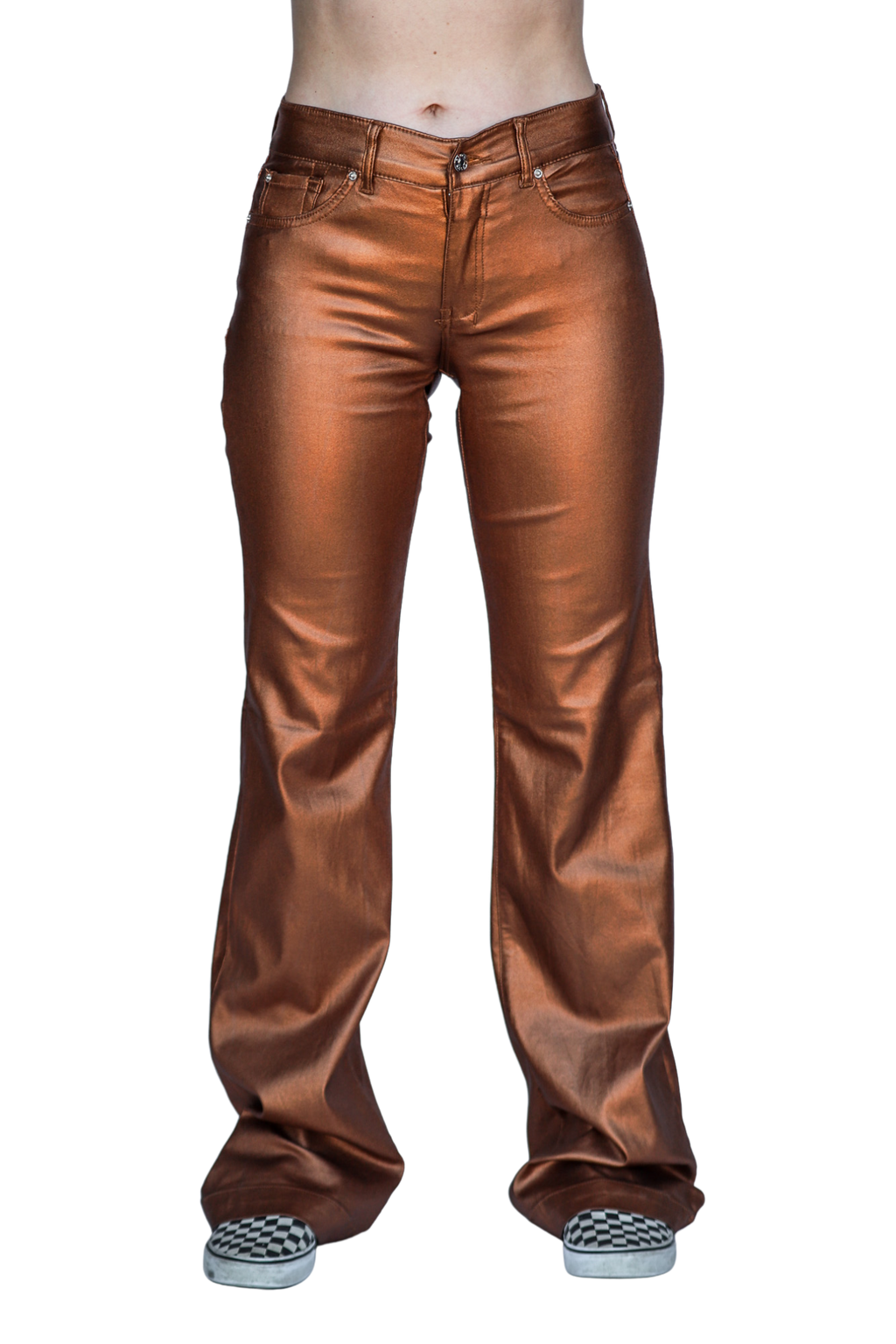 SIGNATURE TROUSERS - BRONZE METALLIC