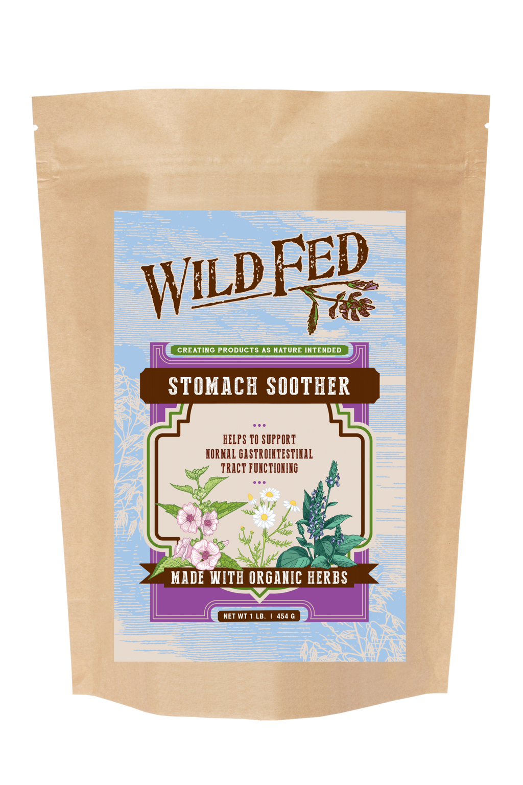 Wild Fed Horse Stomach Soother Organic Herbal Horse Supplement