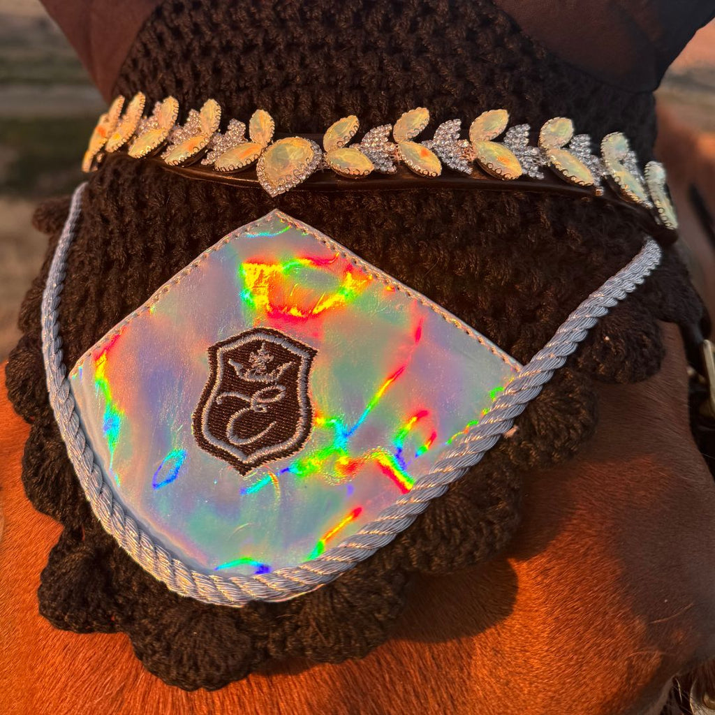 Holographic Ultra Bling Horse Browband
