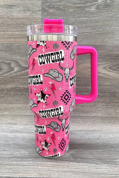 WESTER COWGIRL STAINLESS STEEL TUMBLERS CUP 40oz