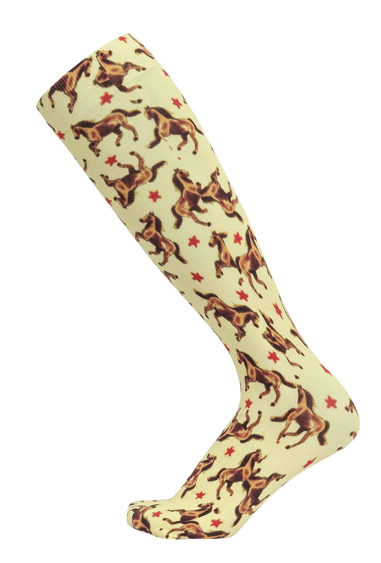 AWST Int'l Starlight Horses Socks: Light Green / STD