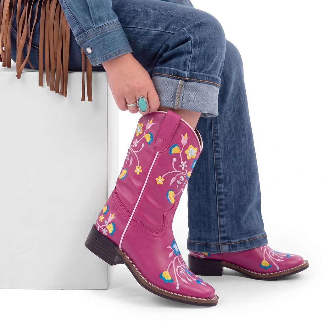 TuffRider Youth Floral Cowgirl Western Boot