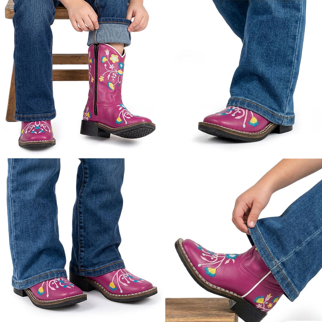 TuffRider Children's Floral Cowgirl Western Boot